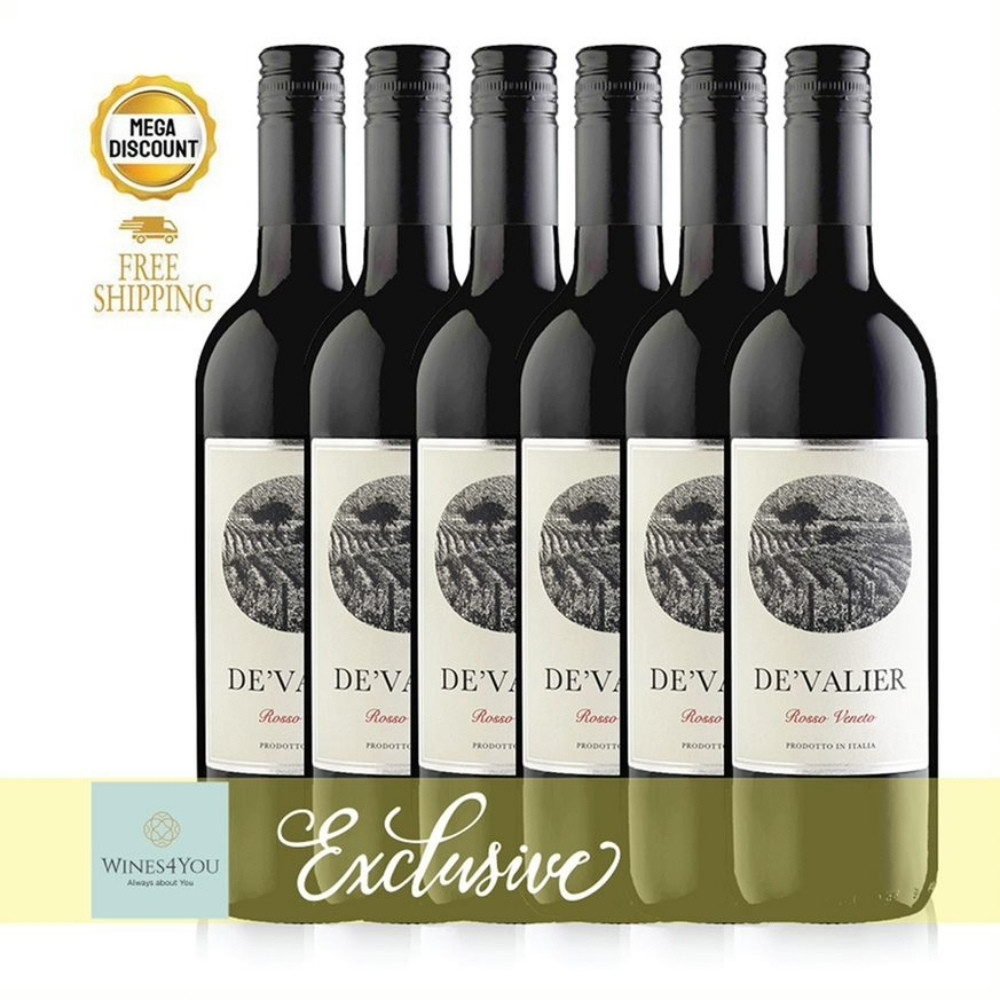 De Valier Rosso Italy Red Wine 6btls Ctn Promo!